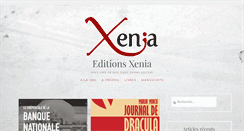Desktop Screenshot of editions-xenia.com