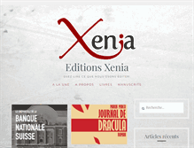 Tablet Screenshot of editions-xenia.com